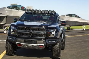 Ford F-150 LED Light Bar - Overhead - KC HiLiTES - Pro6 Gravity 9-Light Combo - Black - `15-`20
